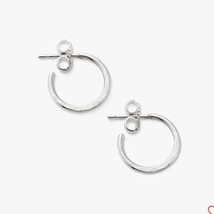 James Avery Classic Hammered Hoops authentic professionally cleaned